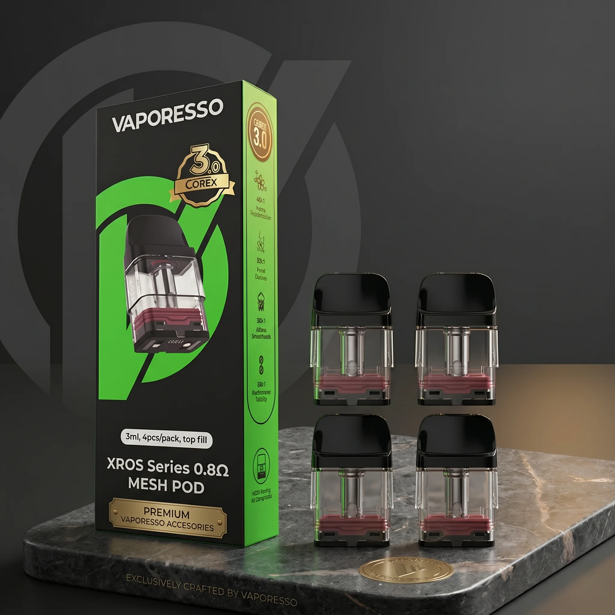 Vaporesso XROS Series 0.8Ω Mesh Pods 1 Pack (Corex 3.0 Technology)